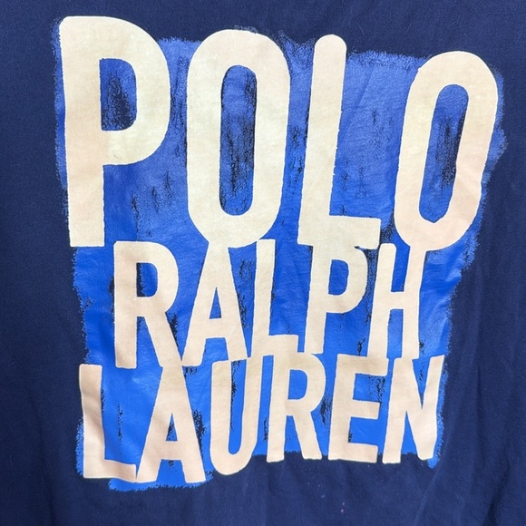 Polo Ralph Lauren Colour-Changing 100% Cotton Navy Blue Tee Size Large - Picture 3 of 8